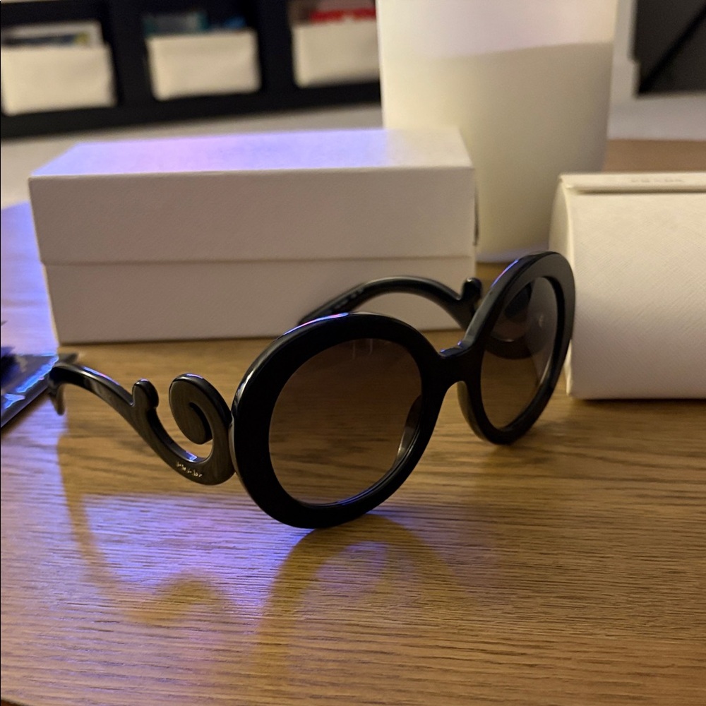 Prada Black Swirl Sunglasses